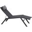 Sonnenliege 'Miami' klappbar schwarz/anthrazit 65,5 x 105 x 155 cm