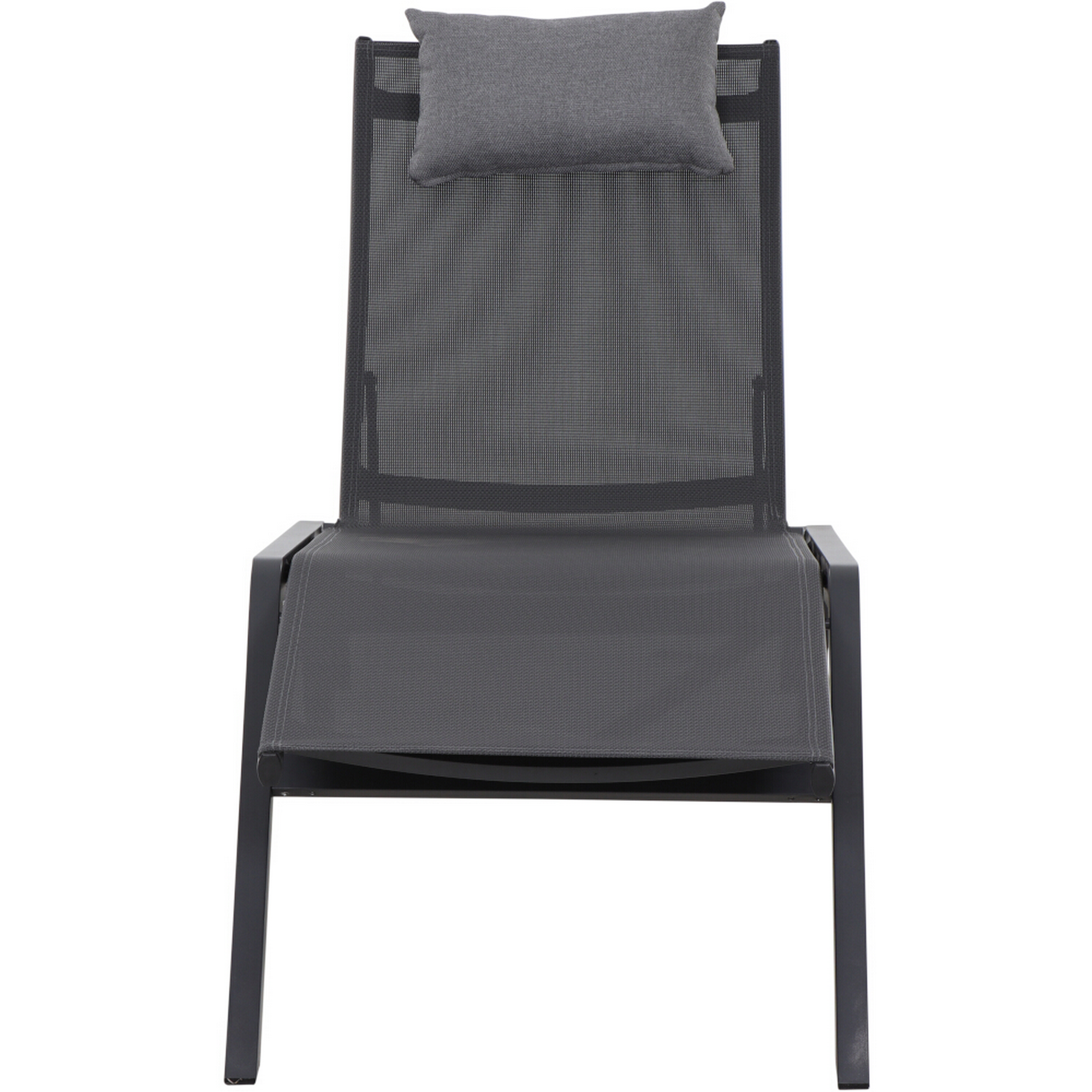 Sonnenliege 'Miami' anthrazit 155 x 65,5 x 105 cm