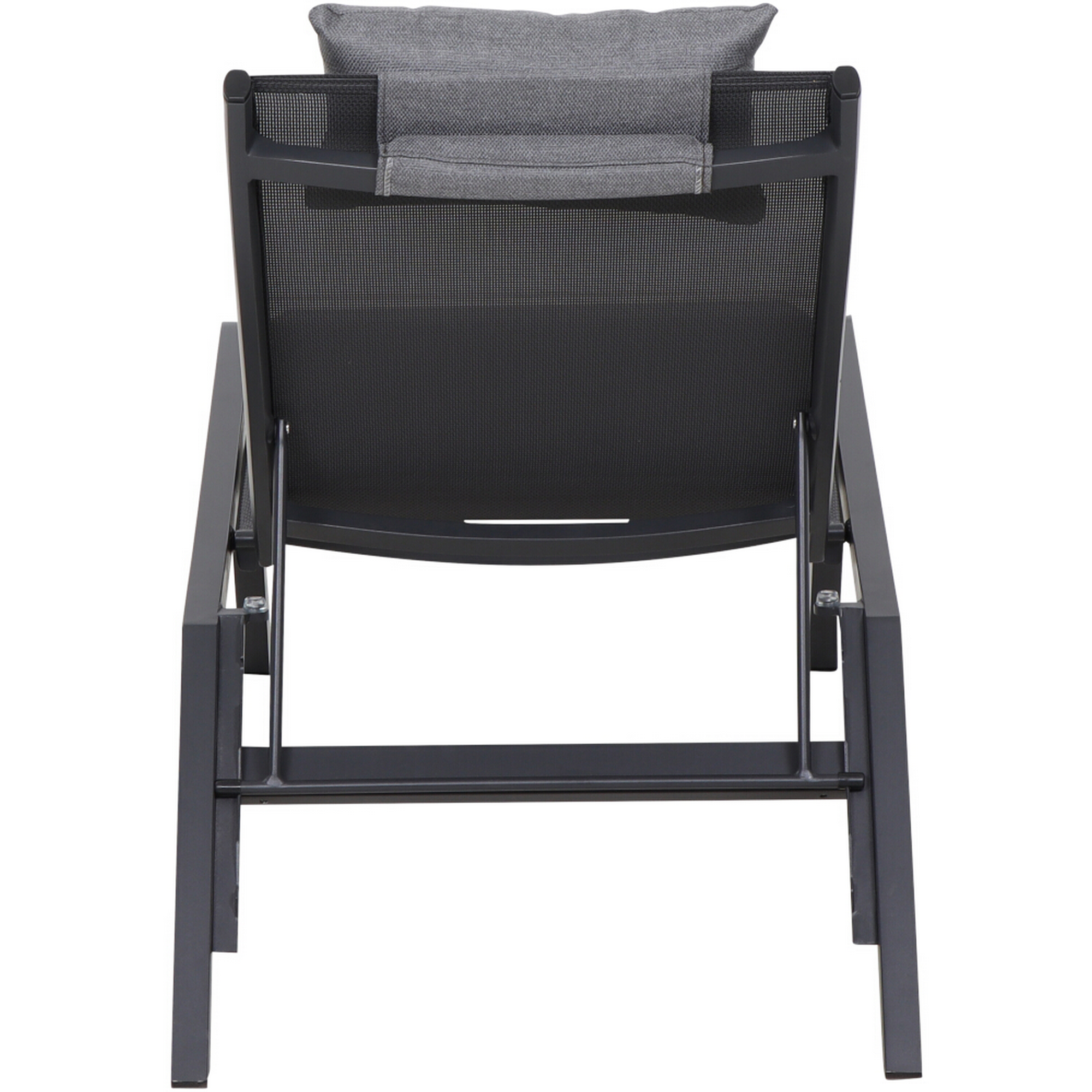 Sonnenliege 'Miami' anthrazit 155 x 65,5 x 105 cm