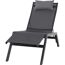 Sonnenliege 'Miami' klappbar schwarz/anthrazit 65,5 x 105 x 155 cm
