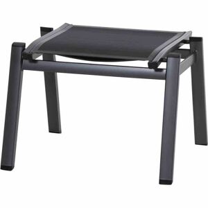 Hocker 'Milo' anthrazit/schwarz 52,5 x 62,5 x 44 cm