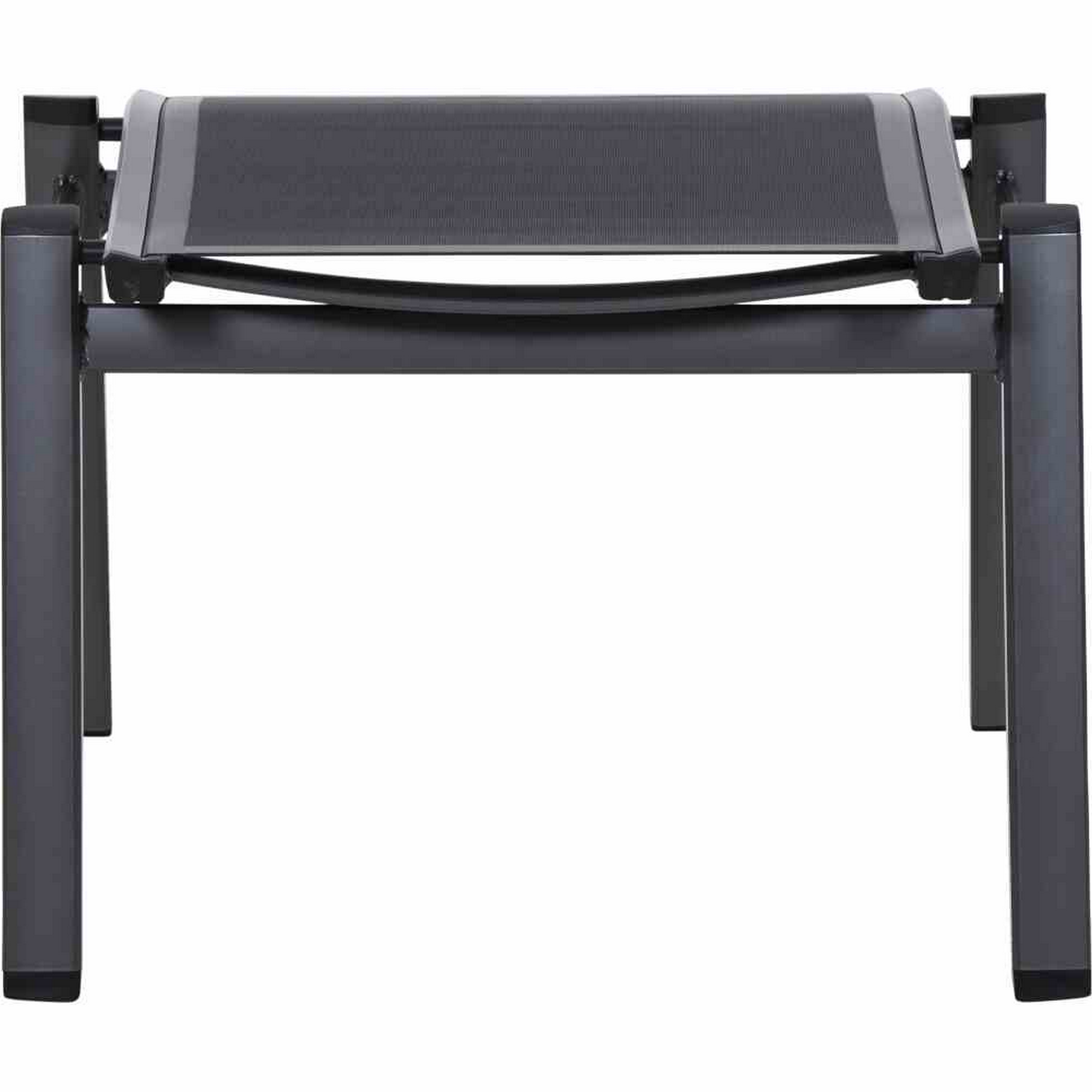 Hocker 'Milo' anthrazit/schwarz 52,5 x 62,5 x 44 cm