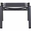 Gartenhocker 'Milo' stapelbar Aluminium schwarz 52,5 x 44 x 52,5 cm