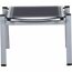 Gartenhocker 'Milo' stapelbar Aluminium schwarz/silbern 62,5 x 44 x 52,5 cm