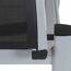Gartenhocker 'Milo' stapelbar Aluminium schwarz/silbern 62,5 x 44 x 52,5 cm