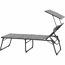 Camping-Sonnenliege 'Natura' grau 200 x 69 x 43 cm