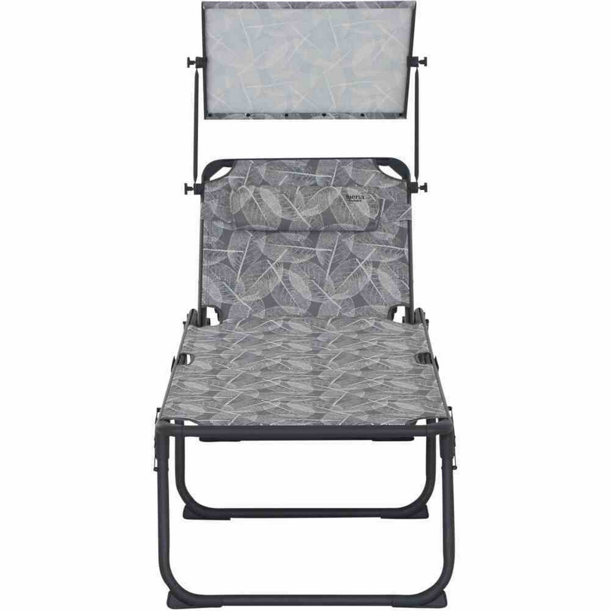 Camping-Sonnenliege 'Natura' grau 200 x 69 x 43 cm