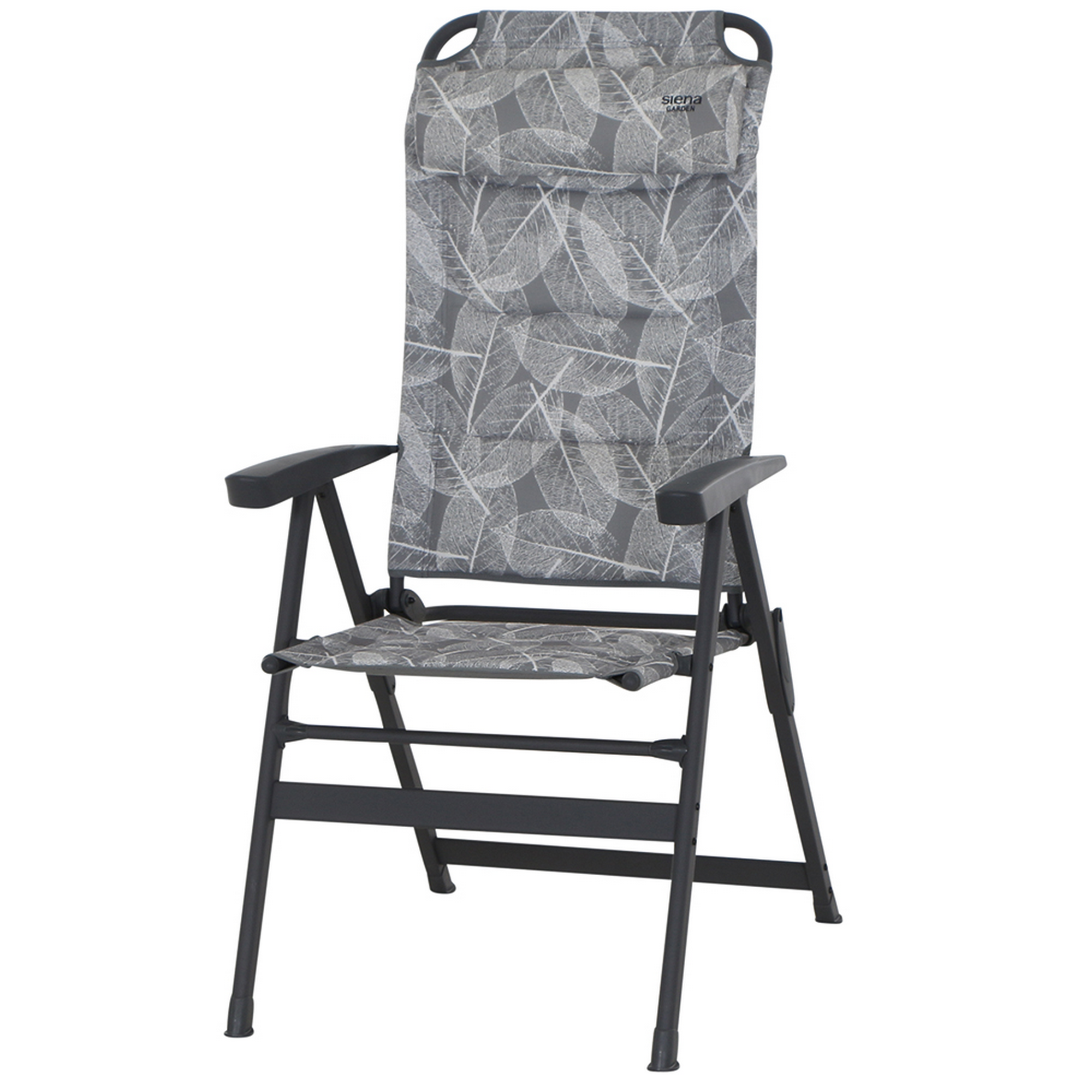 Campingsessel 'Natura' grau 67,5 x 61 x 121 cm