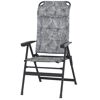 Campingstuhl 'Natura' klappbar Aluminium grau 61 x 121 x 40 cm