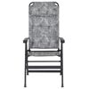 Campingstuhl 'Natura' klappbar Aluminium grau 61 x 121 x 40 cm