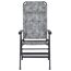 Campingstuhl 'Natura' klappbar Aluminium grau 61 x 121 x 40 cm