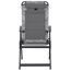 Campingstuhl 'Natura' klappbar Aluminium grau 61 x 121 x 40 cm