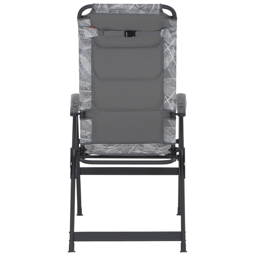 Campingstuhl 'Natura' klappbar Aluminium grau 61 x 121 x 40 cm