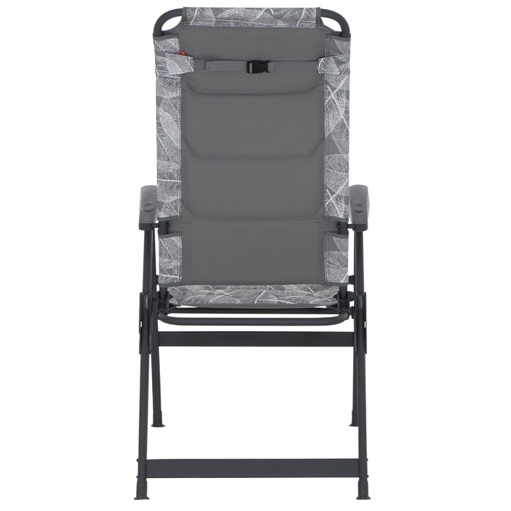 Campingstuhl 'Natura' klappbar Aluminium grau 61 x 121 x 40 cm