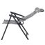 Campingstuhl 'Natura' klappbar Aluminium grau 61 x 121 x 40 cm