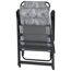 Campingstuhl 'Natura' klappbar Aluminium grau 61 x 121 x 40 cm