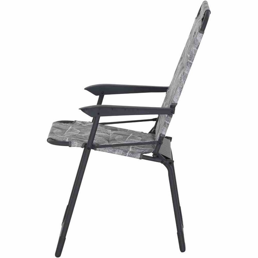 Campingstuhl 'Natura' klappbar Aluminium grau 57,5 x 100 x 45 cm
