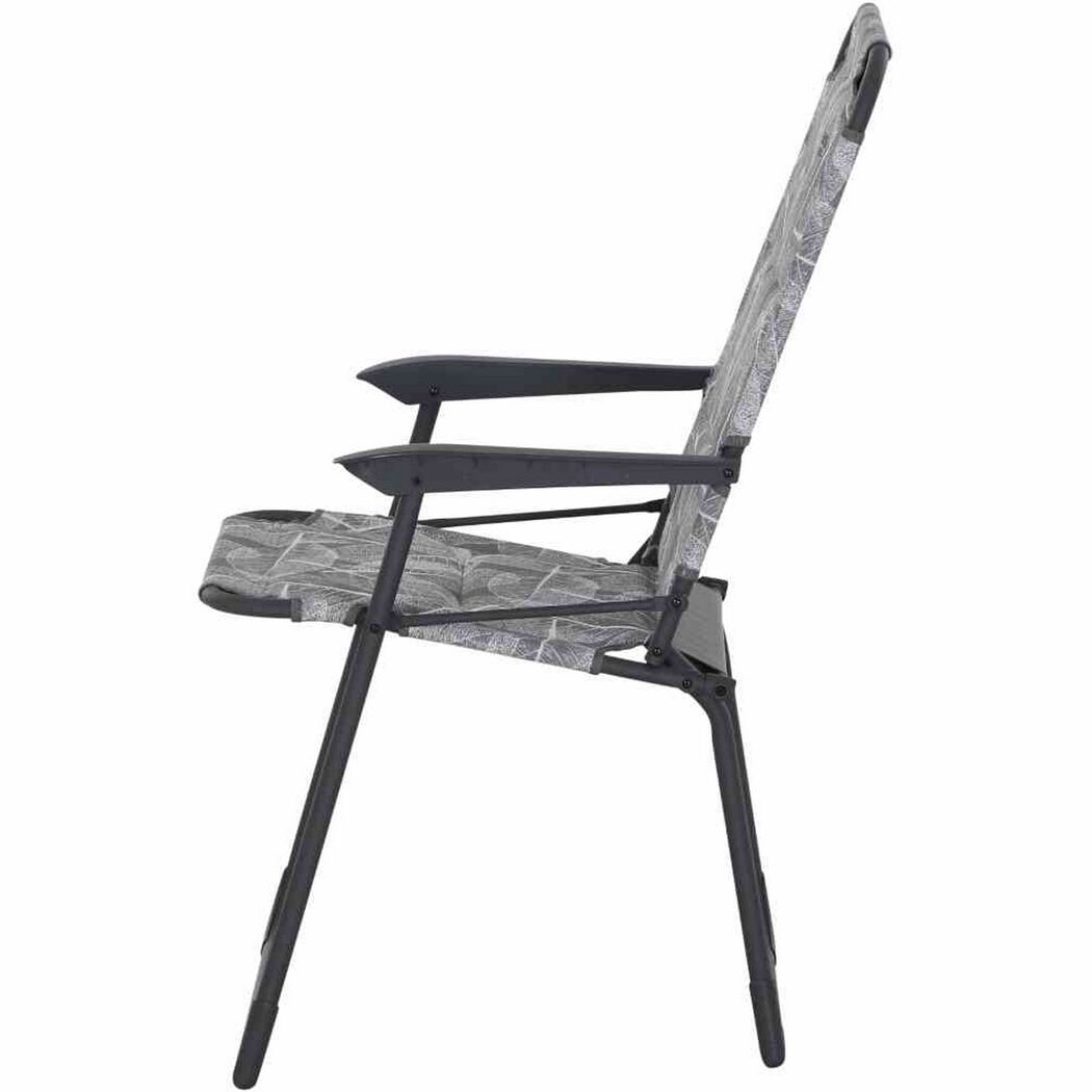 Campingstuhl 'Natura' klappbar Aluminium grau 57,5 x 100 x 45 cm