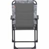 Campingstuhl 'Natura' klappbar Aluminium grau 57,5 x 100 x 45 cm
