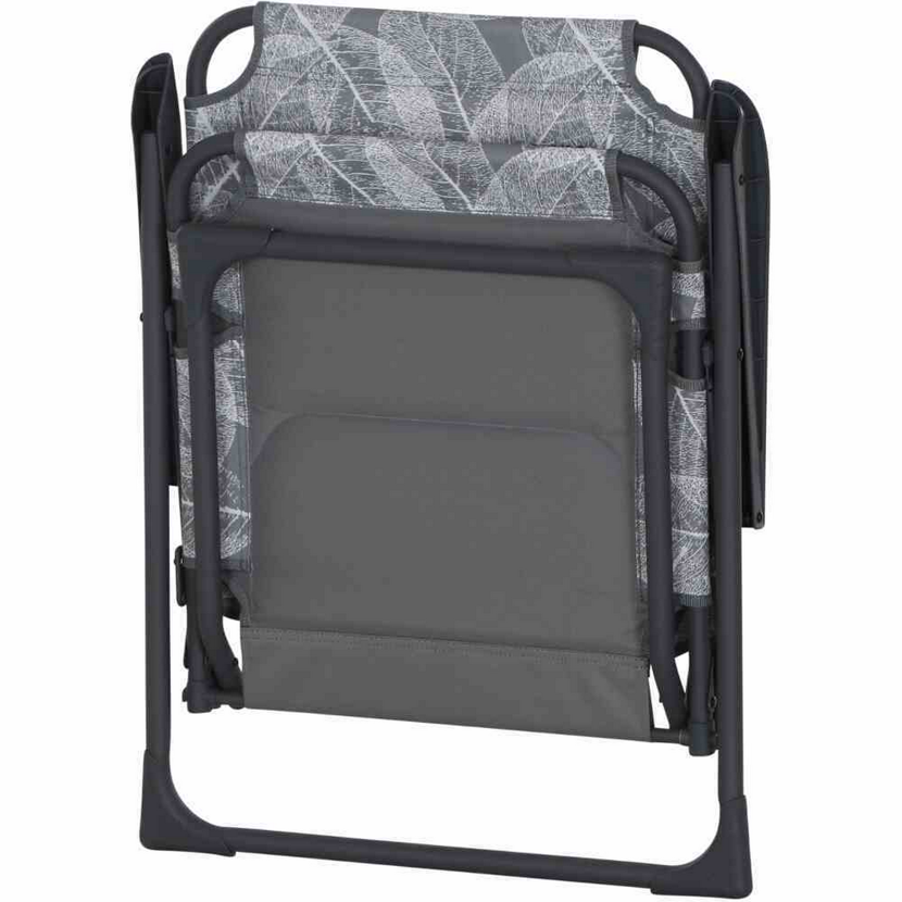 Campingstuhl 'Natura' klappbar Aluminium grau 57,5 x 100 x 45 cm
