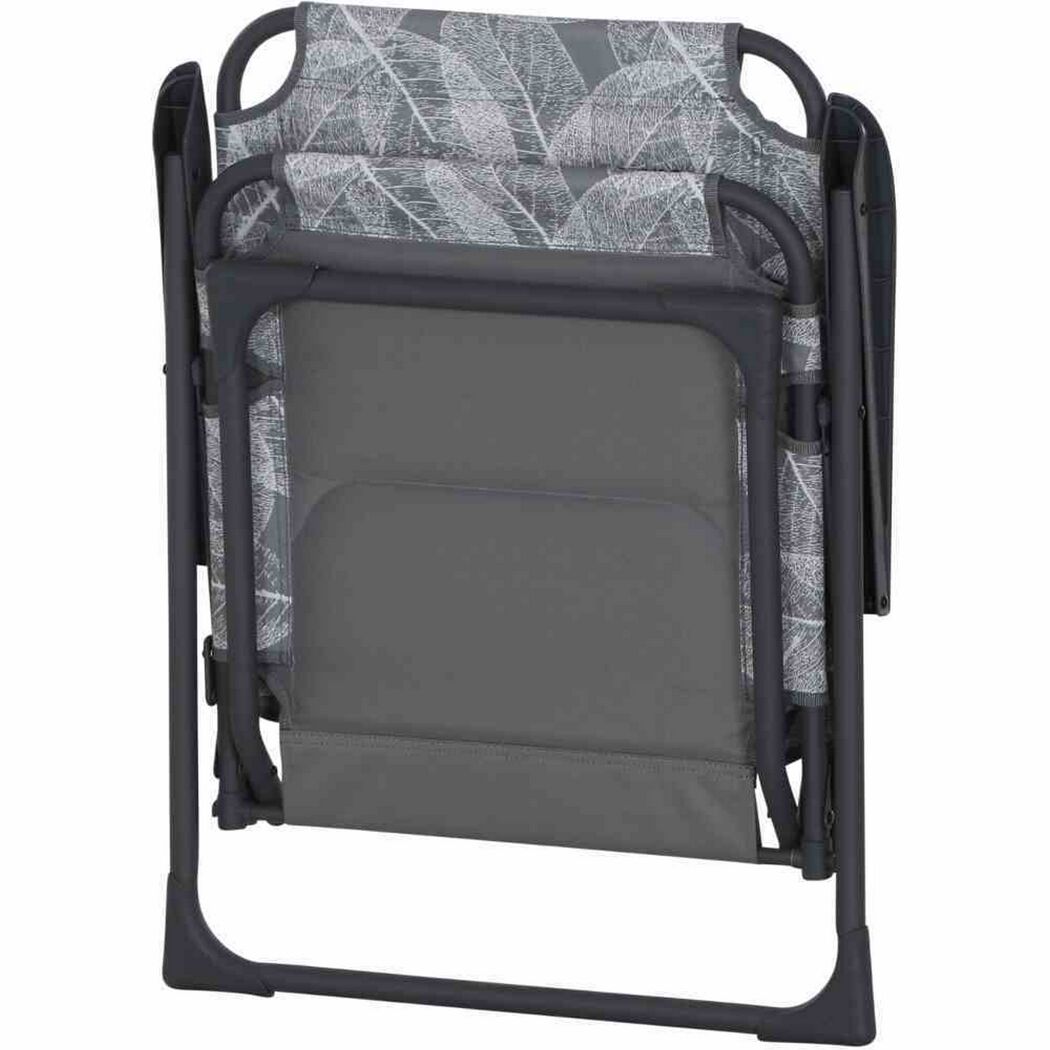 Campingstuhl 'Natura' klappbar Aluminium grau 57,5 x 100 x 45 cm
