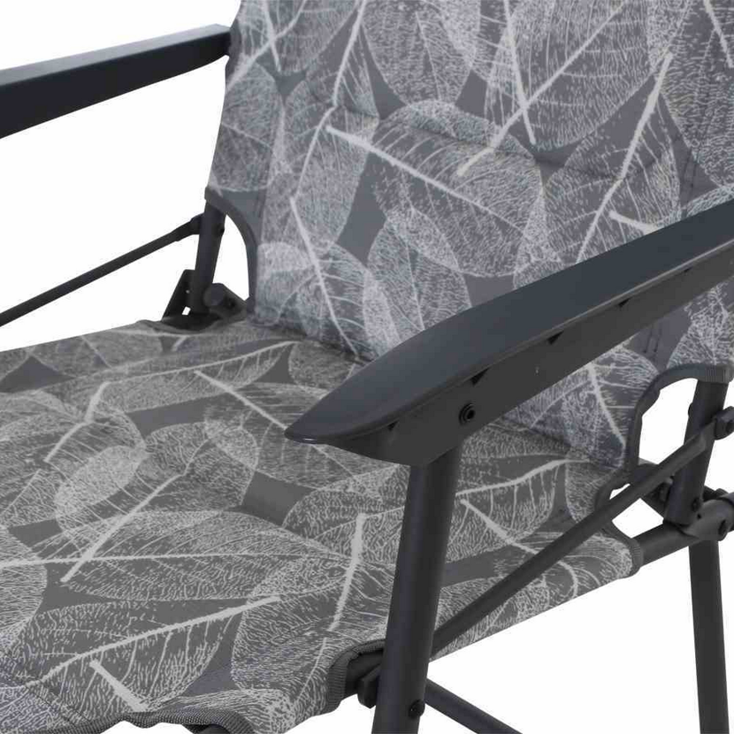 Campingstuhl 'Natura' klappbar Aluminium grau 57,5 x 100 x 45 cm