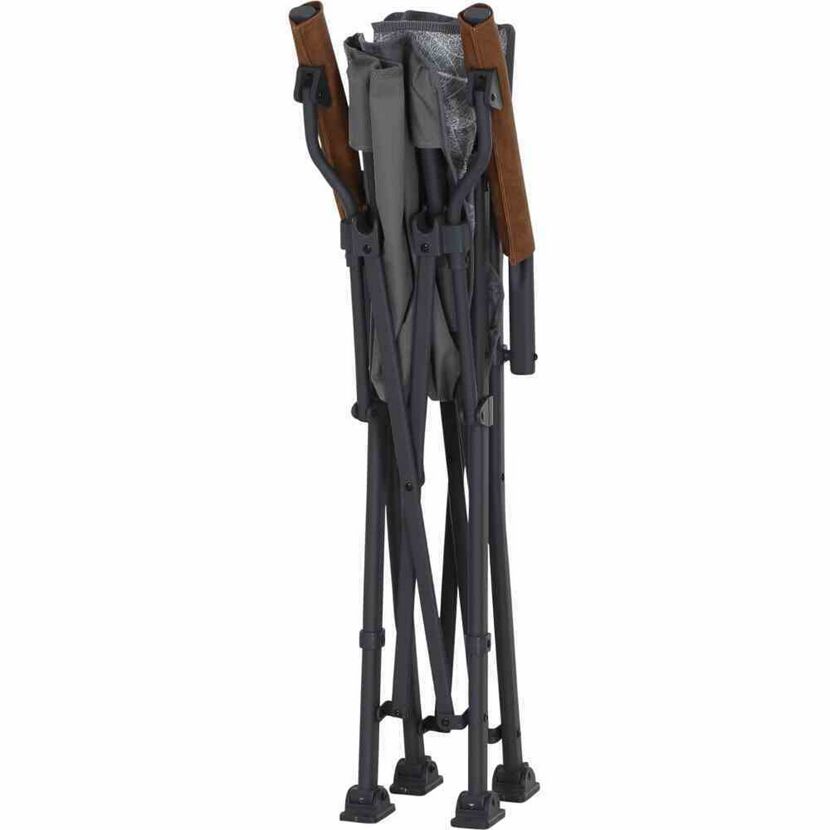 Campingstuhl 'Natura' klappbar Aluminium grau 64 x 91 x 46 cm