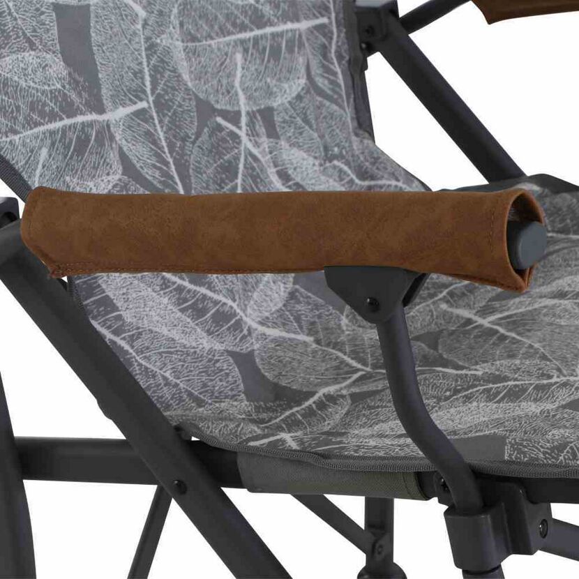 Campingstuhl 'Natura' klappbar Aluminium grau 64 x 91 x 46 cm