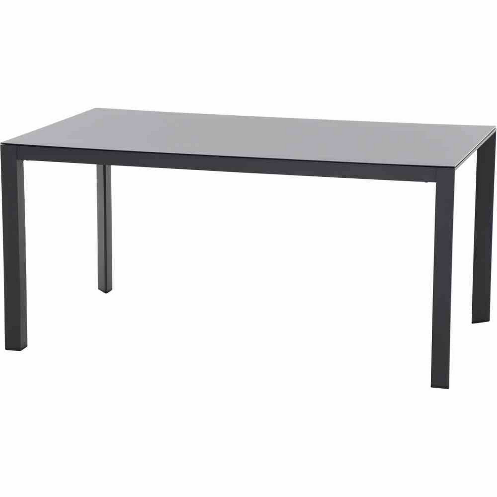 Gartentisch 'Ricon' Glas anthrazit 160 x 90 x 75 cm