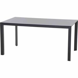 Gartentisch 'Ricon' Glas anthrazit 160 x 90 x 75 cm