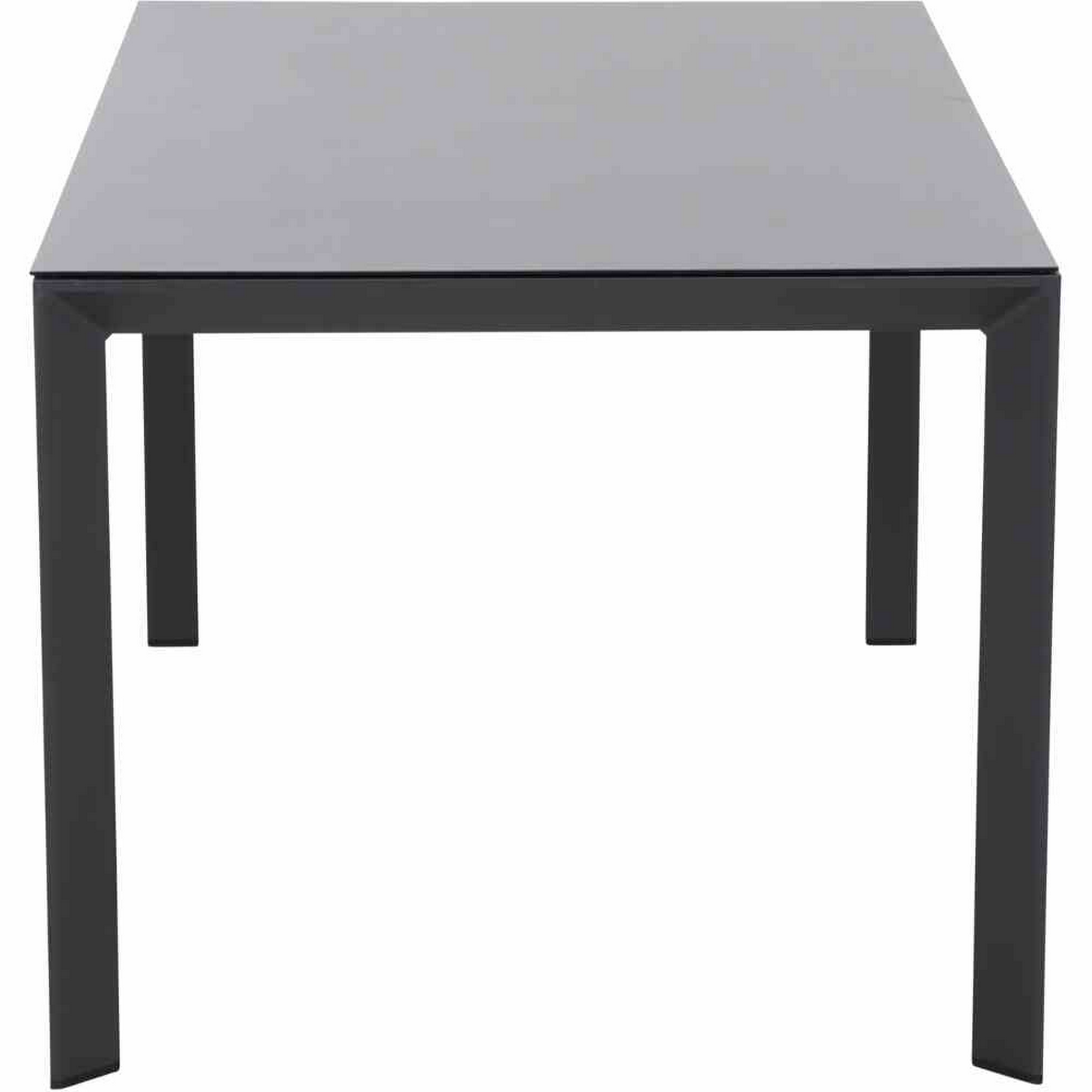 Gartentisch 'Ricon' Glas anthrazit 160 x 90 x 75 cm