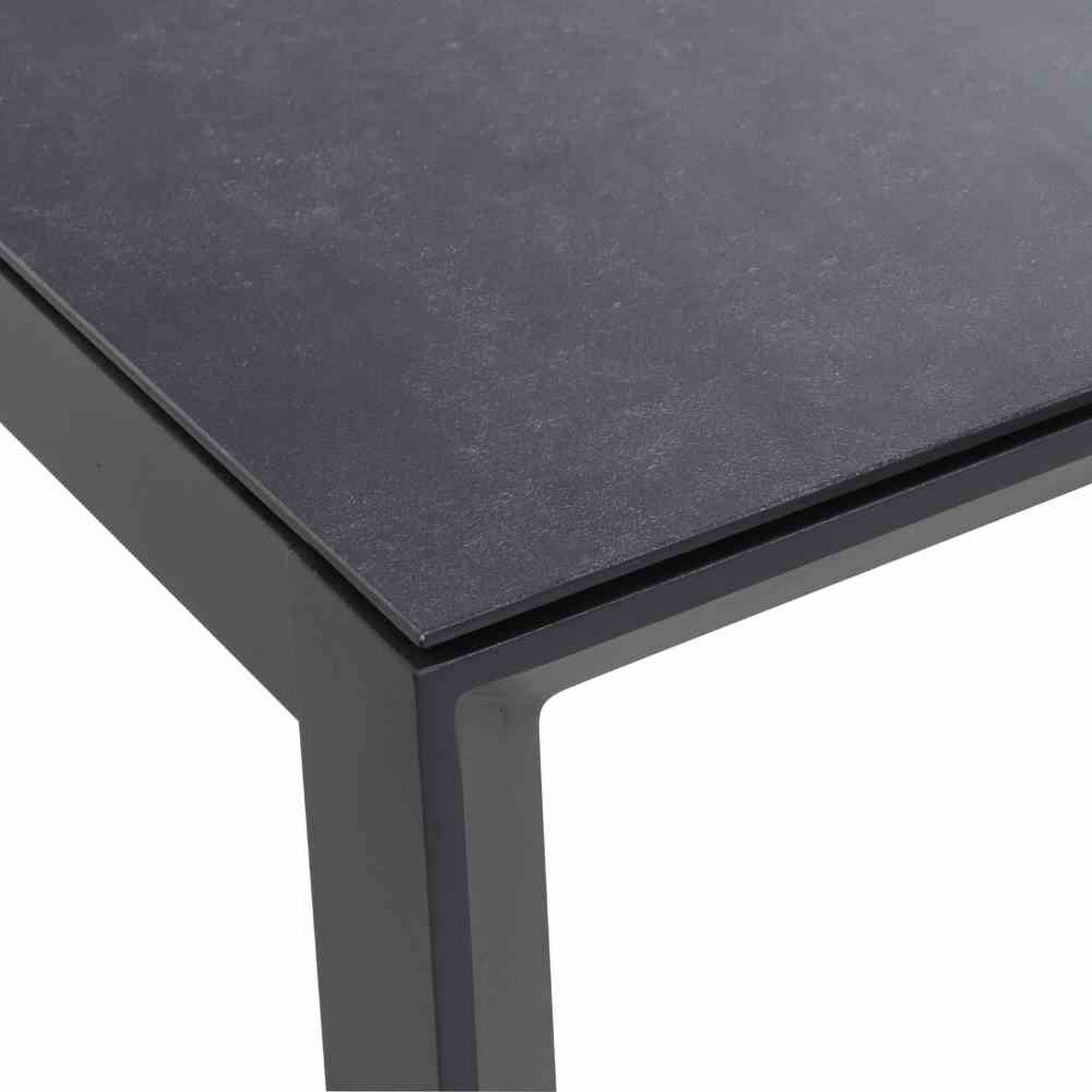 Gartentisch 'Ricon' Glas anthrazit 160 x 90 x 75 cm