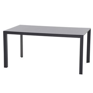 Gartentisch 'Ricon' Glas anthrazit 160 x 90 x 75 cm
