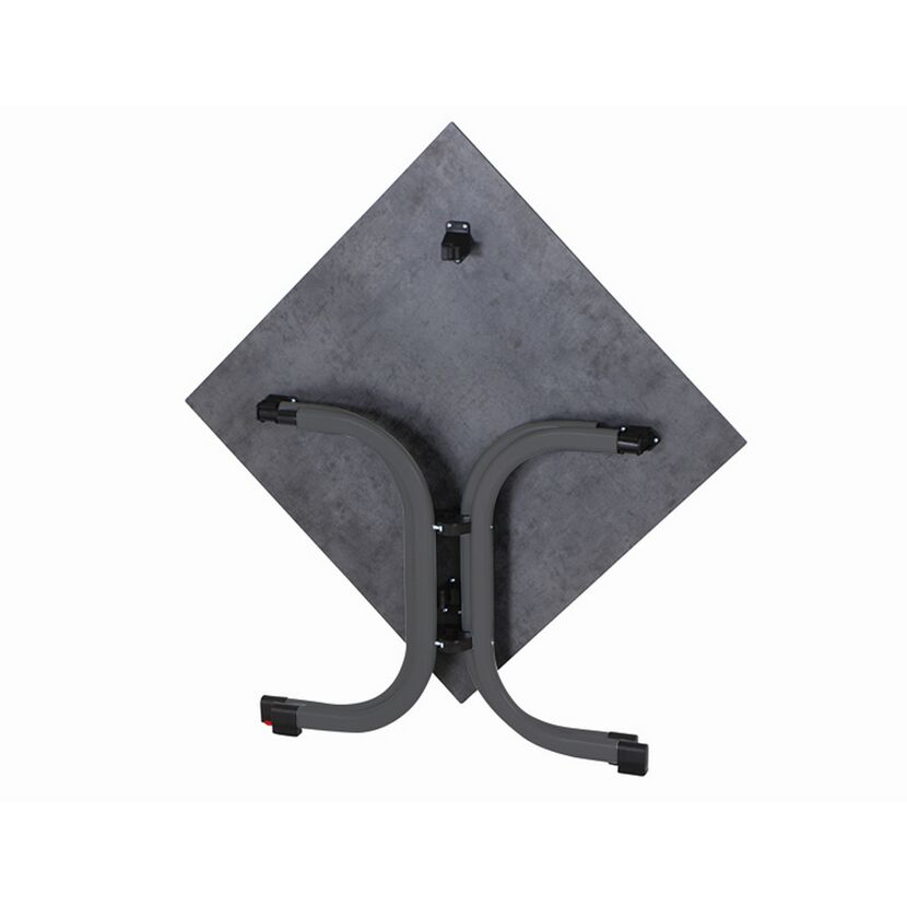 Gartentisch 'Sola' klappbar Stahl anthrazit 80 x 71 x 80 cm