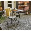 Gartentisch 'Stella' Stahl/Keramik Ø 70 x 71 cm