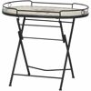 Gartentisch 'Stella' klappbar Stahl/Keramik 68 x 60 x 41 cm