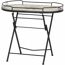 Gartentisch 'Stella' klappbar Stahl/Keramik 68 x 60 x 41 cm