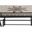 Gartentisch 'Stella' klappbar Stahl/Keramik 68 x 60 x 41 cm