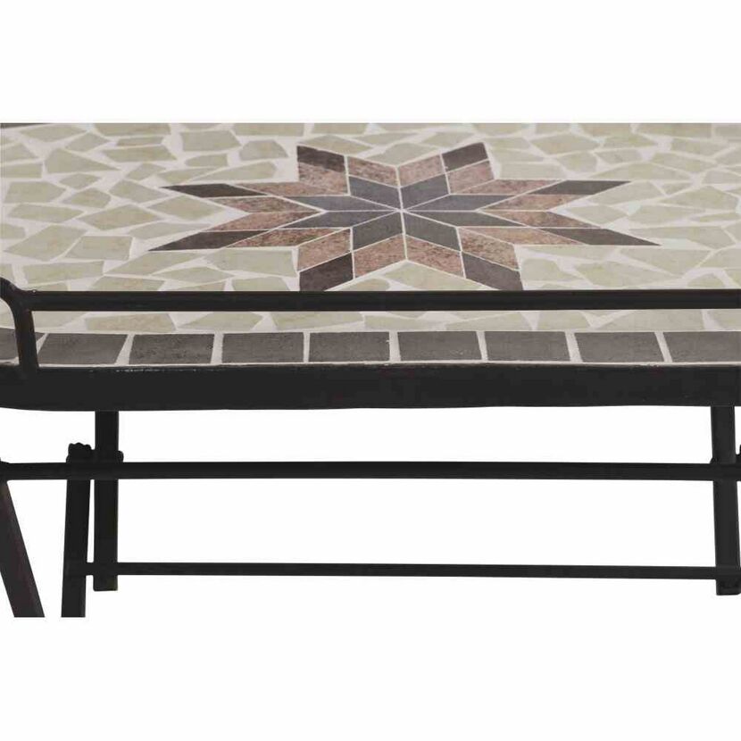 Gartentisch 'Stella' klappbar Stahl/Keramik 68 x 60 x 41 cm