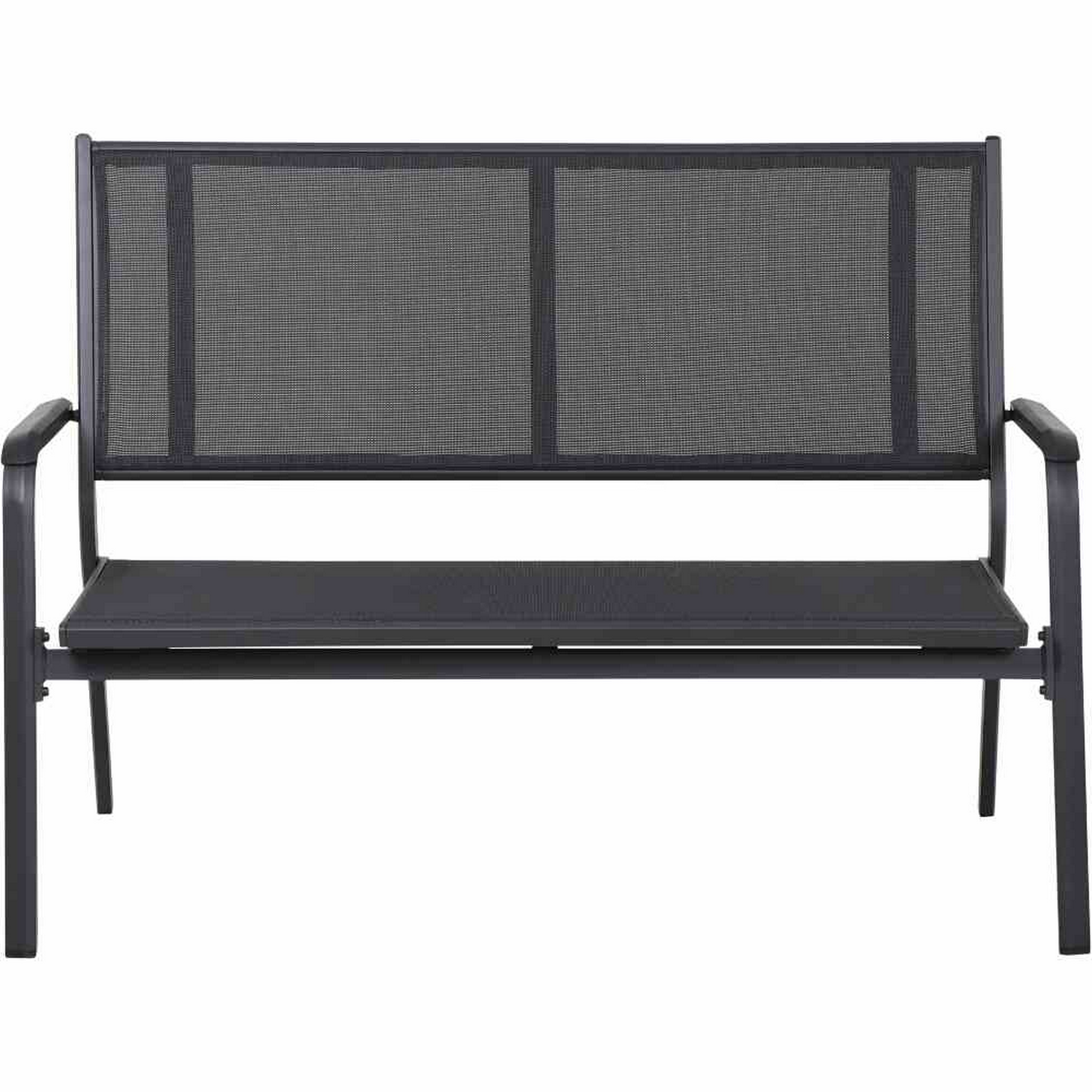 Gartenbank 'Tesoro' anthrazit 67 x 138,5 x 97 cm