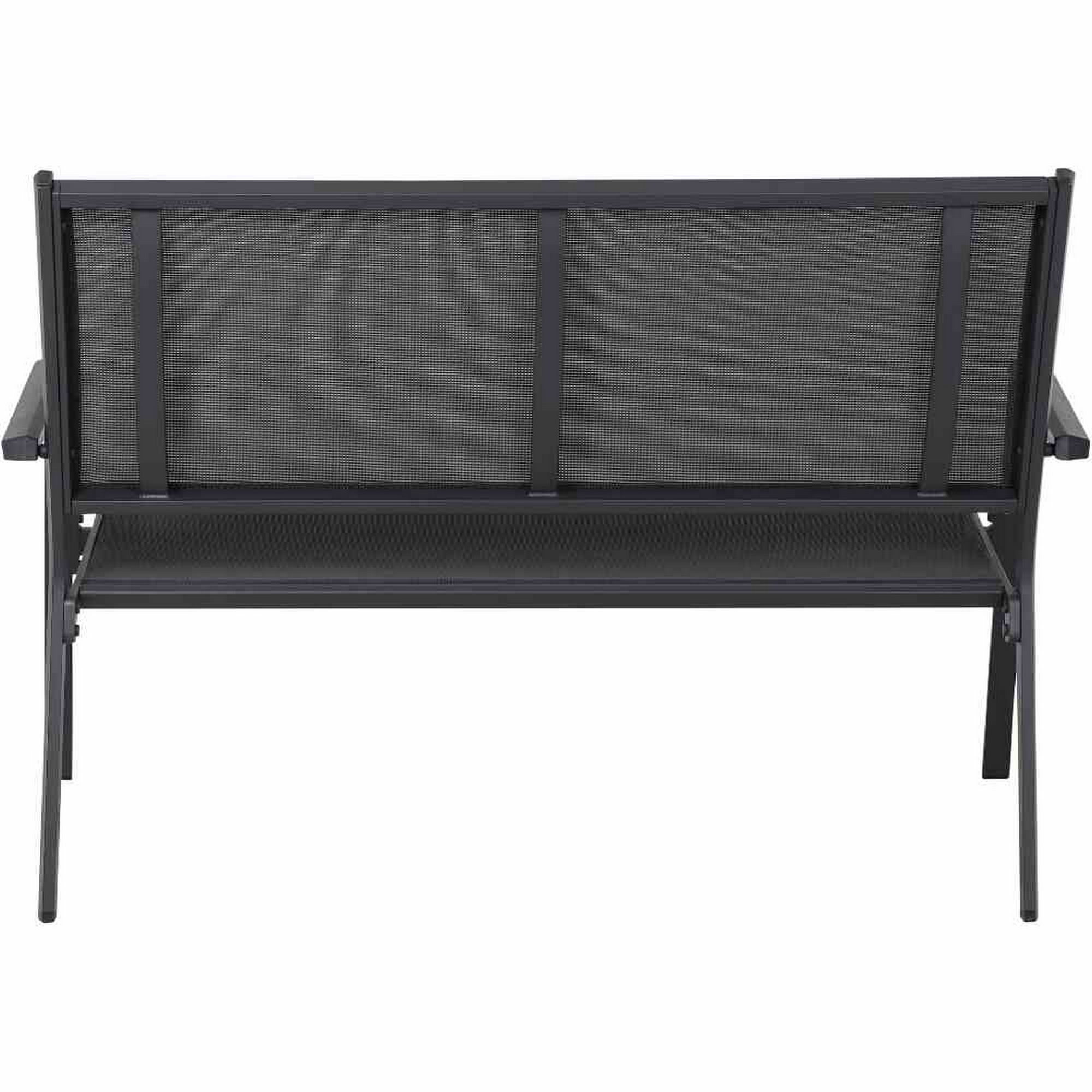 Gartenbank 'Tesoro' anthrazit 67 x 138,5 x 97 cm