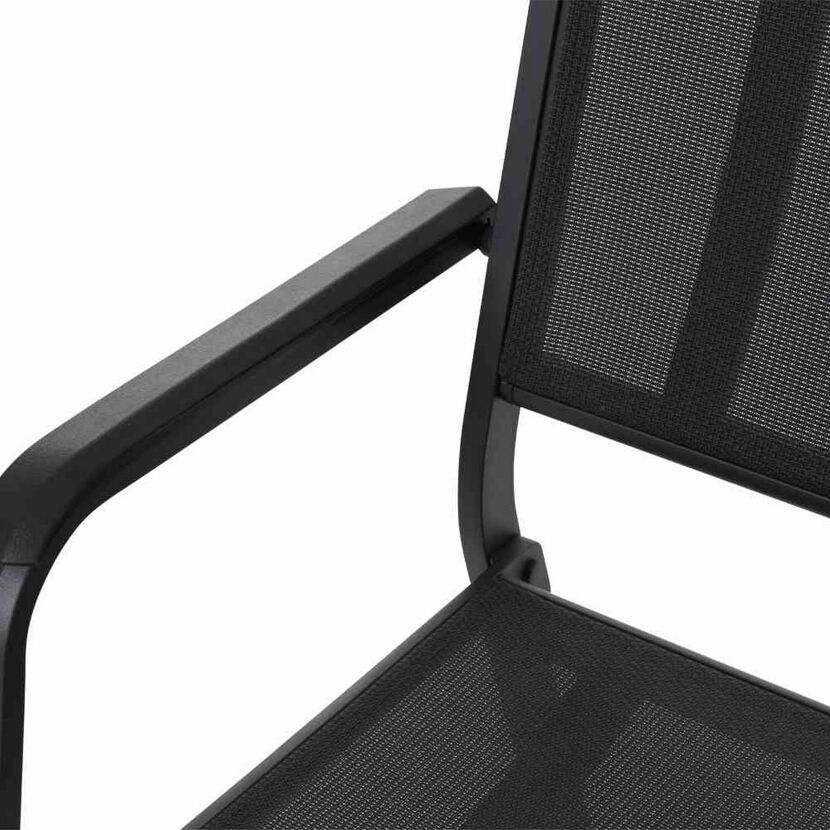 Gartenbank 'Tesoro' 2-Sitzer Aluminium anthrazit 138,5 x 97 x 67 cm