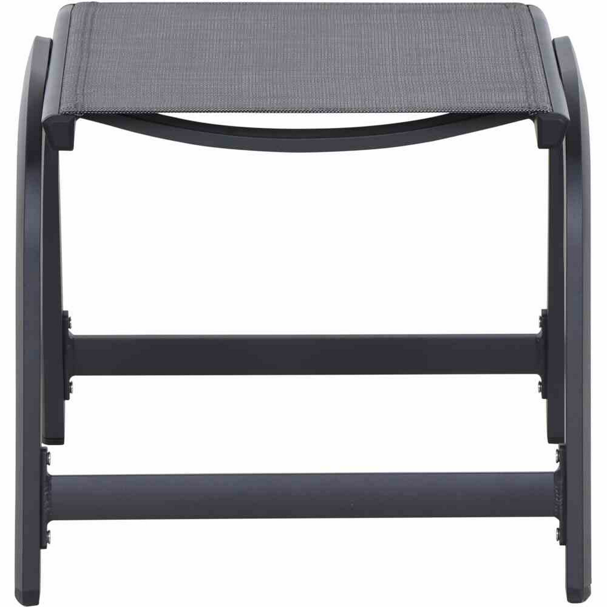 Hocker 'Tesoro' anthrazit 52 x 51 x 44 cm