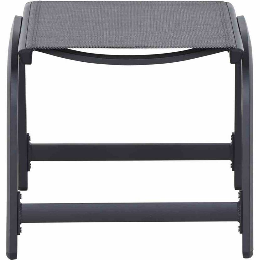 Gartenhocker 'Tesoro' stapelbar Aluminium grau 51 x 44 x 46 cm