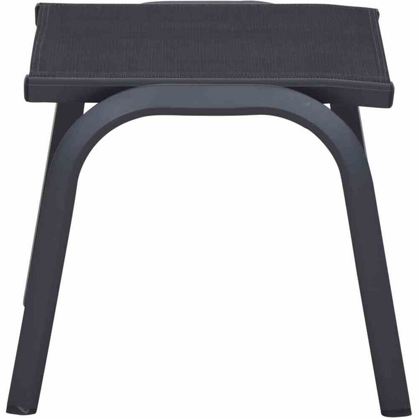 Gartenhocker 'Tesoro' stapelbar Aluminium grau 51 x 44 x 46 cm