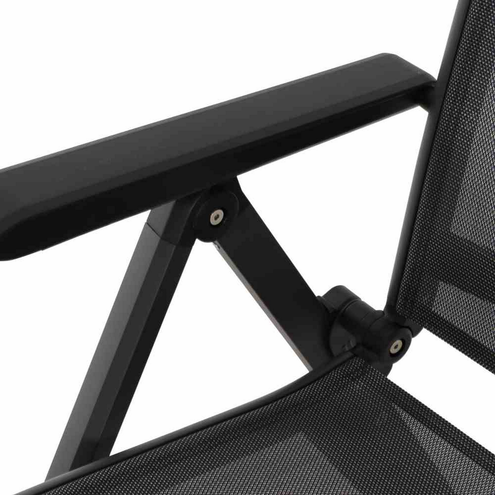 Klappsessel 'Tesoro' anthrazit 68 x 59 x 110 cm