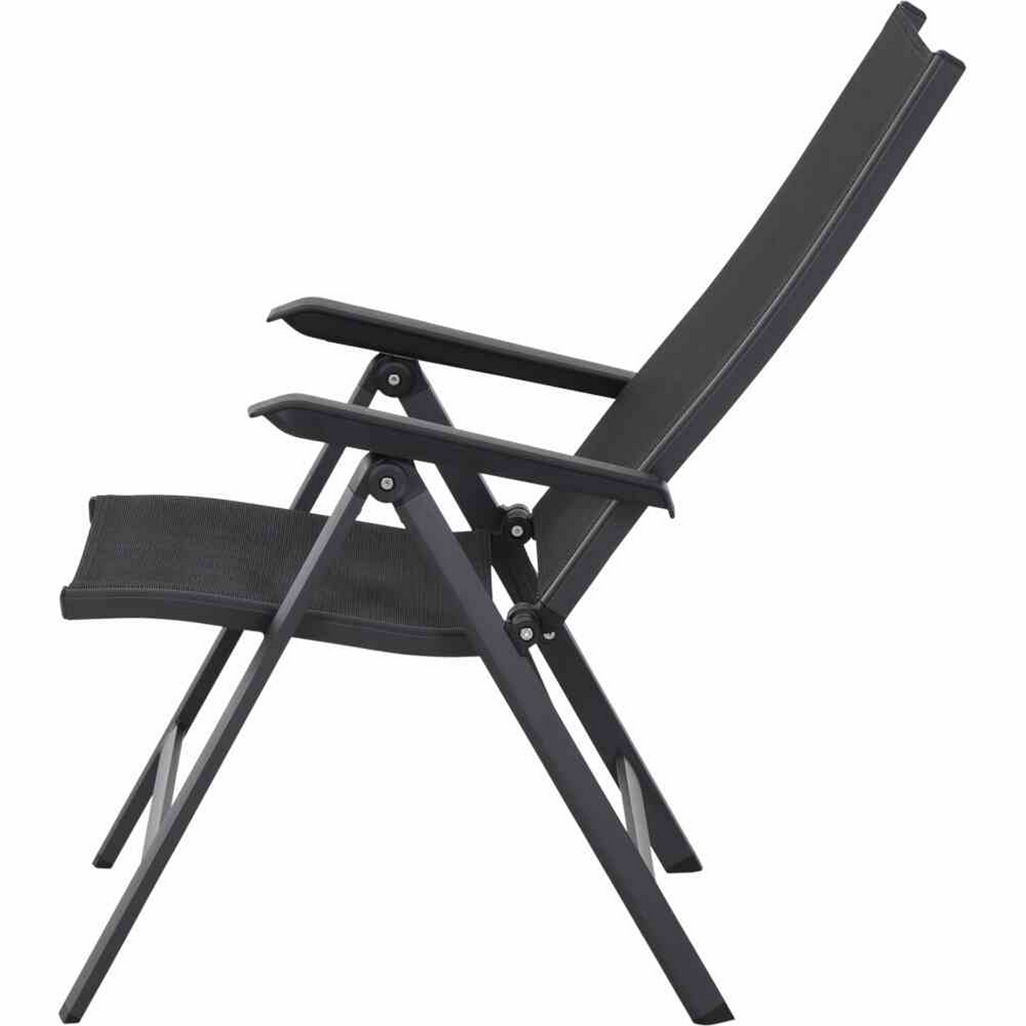 Klappsessel 'Tesoro' anthrazit 68 x 59 x 110 cm