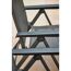 Gartenstuhl 'Tesoro' klappbar Aluminium anthrazit 60,5 x 110 x 44 cm