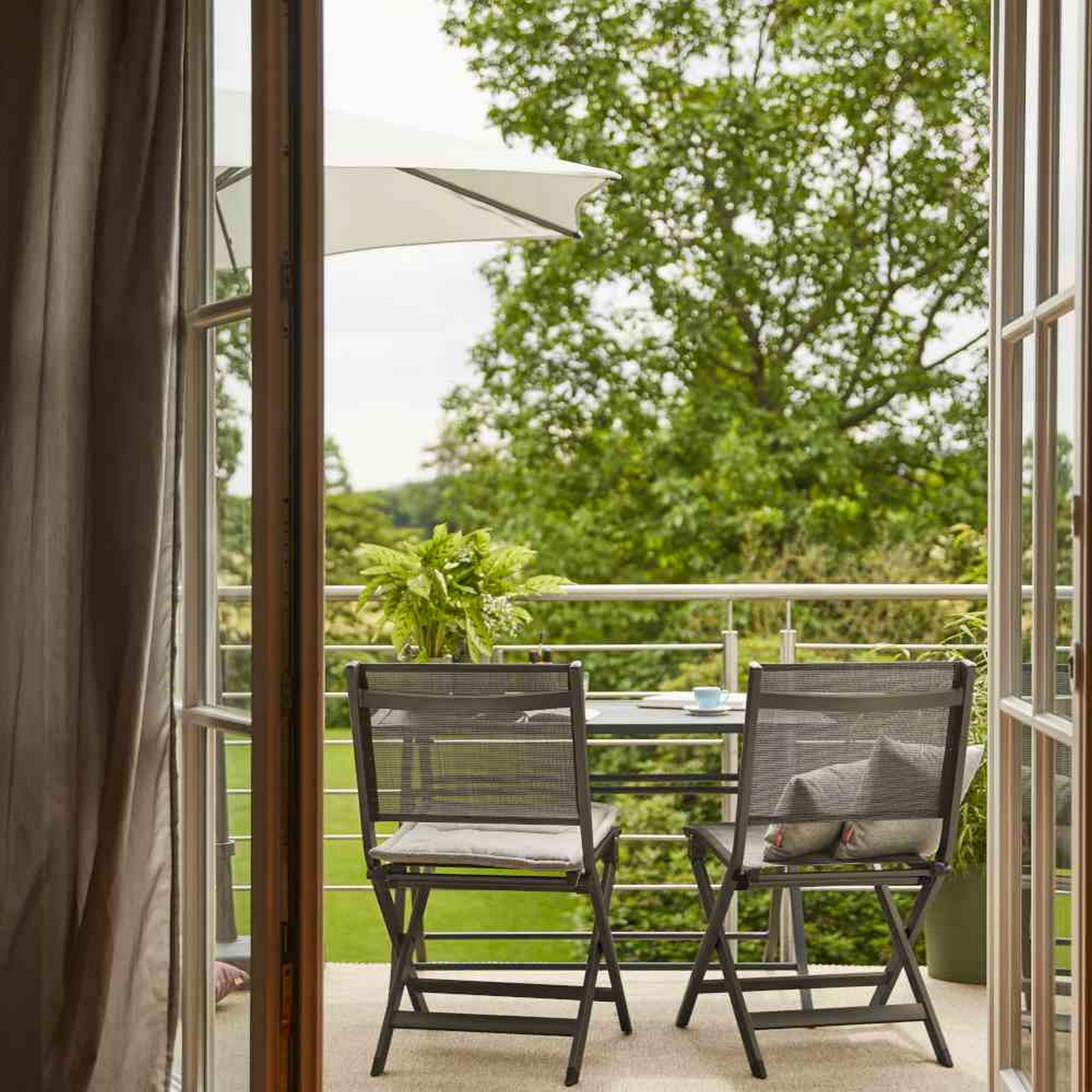 Klappstuhl 'Tesoro' anthrazit 58 x 50,5 x 88 cm