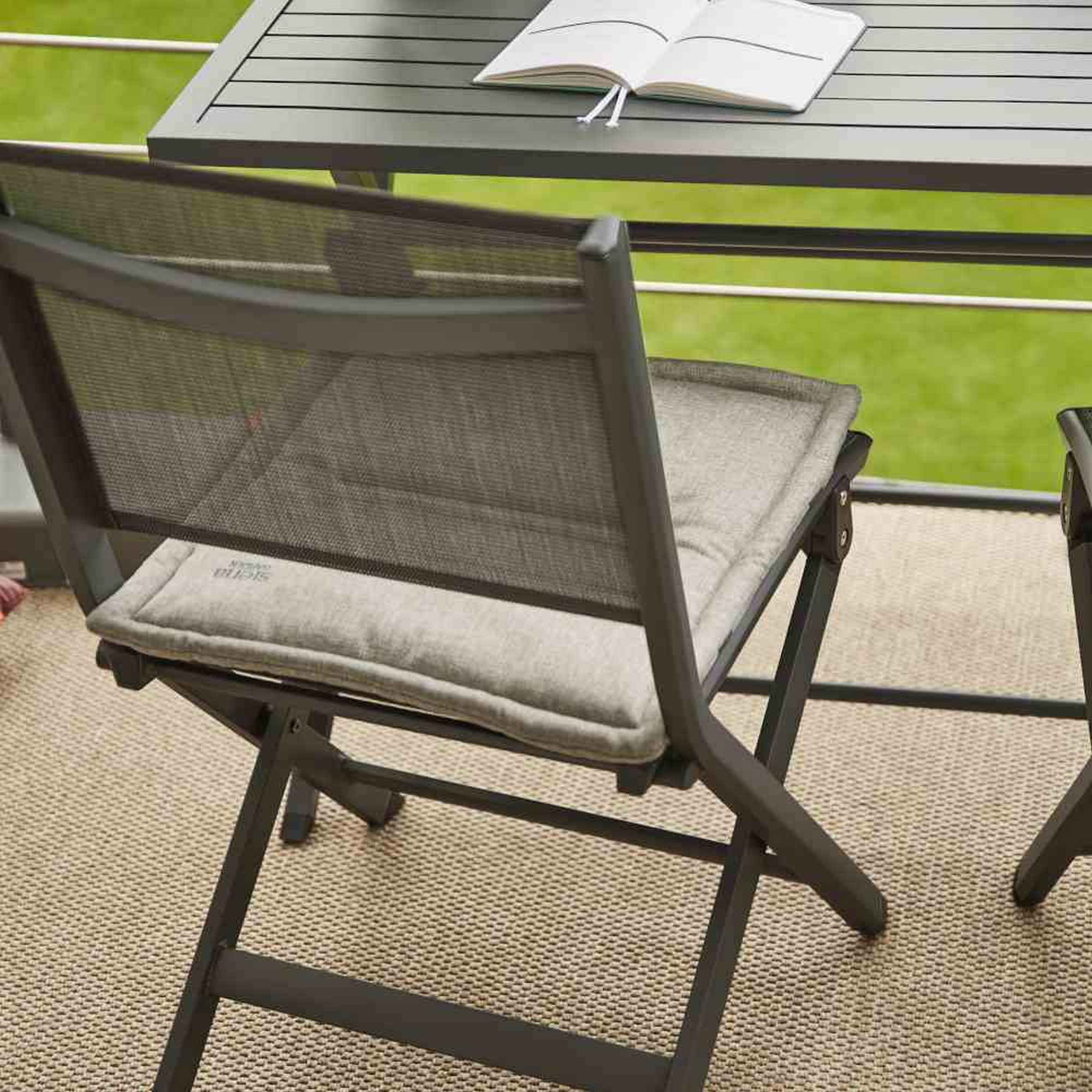 Klappstuhl 'Tesoro' anthrazit 58 x 50,5 x 88 cm